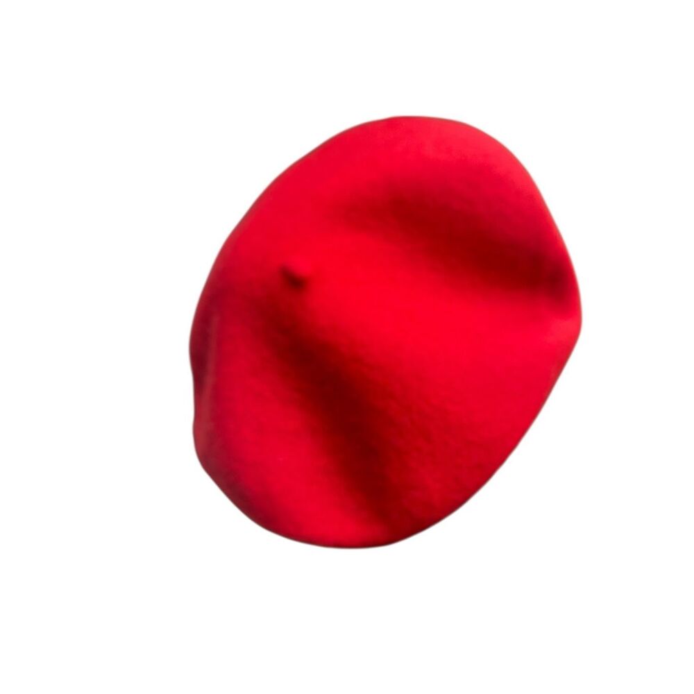 Red Wool Beret Hat New
